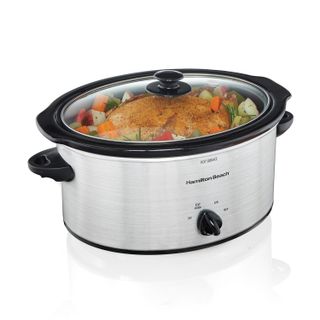 Details for 5 Quart Slow Cooker, Silver (33156RG) 5 Quart Slow Cooker, Silver (33156RG)
