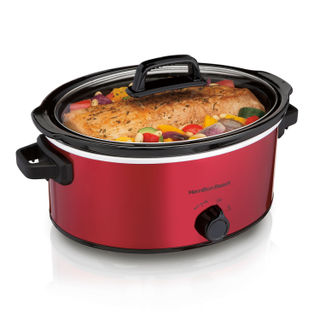 Details for 6 Quart Oval Slow Cooker, Red (33666FG) 6 Quart Oval Slow Cooker, Red (33666FG)