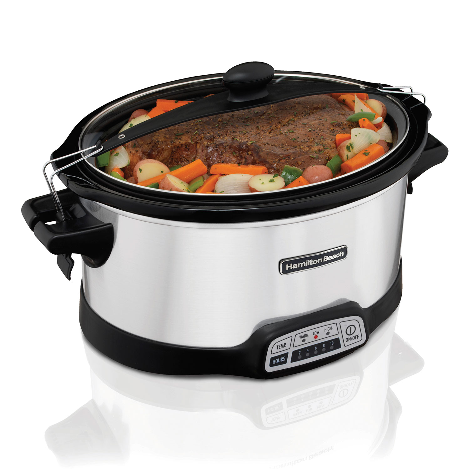 Stay or Go® Programmable Slow Cooker, Silver (33576FG)