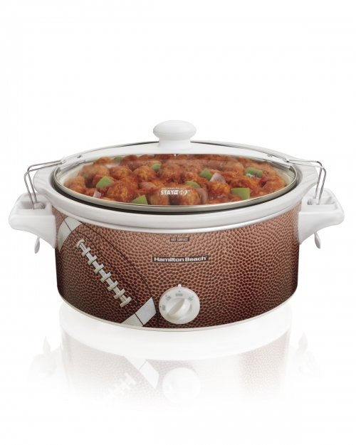 Stay or Go® 6 Quart Football Portable Slow Cooker Slow Cookers