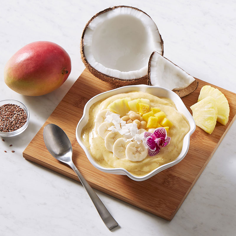 Pineapple Mango Smoothie Bowl Recipe for Pineapple Mango Smoothie Bowl