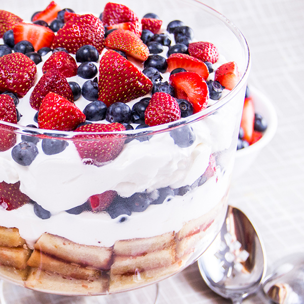 Red, White and Blue Trifle Recipe for Red, White and Blue Trifle