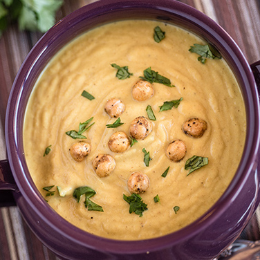 Roasted Cauliflower Soup with Turmeric Recipe for Roasted Cauliflower Soup with Turmeric