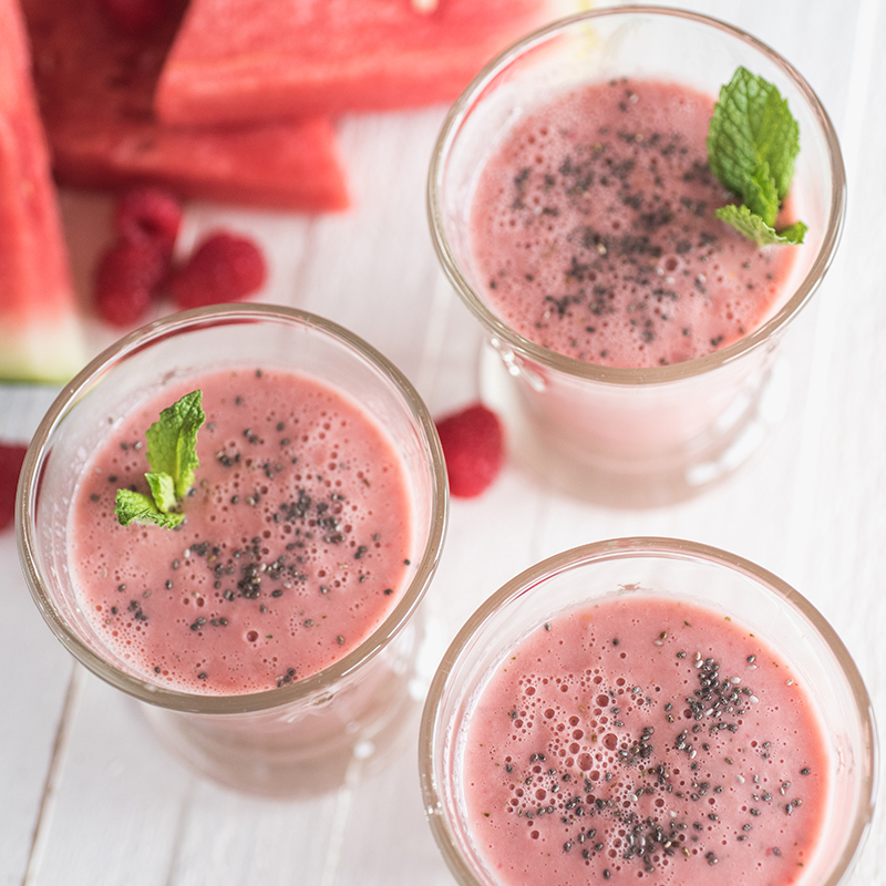 Watermelon Chia Smoothie Recipe for Watermelon Chia Smoothie