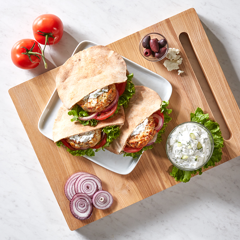 Air Fryer Greek-Inspired Turkey Burgers Recipe for Air Fryer Greek-Inspired Turkey Burgers
