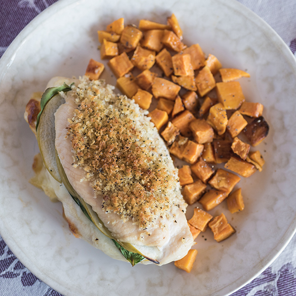 Stuffed Dijon Chicken Sheet Pan Supper Recipe for Stuffed Dijon Chicken Sheet Pan Supper