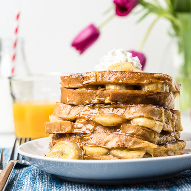 Banana Stuffed French Toast