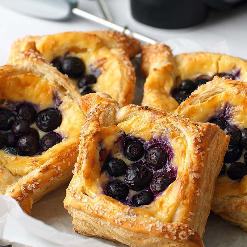 Blueberry and Cream Danish Recipe for Blueberry and Cream Danish