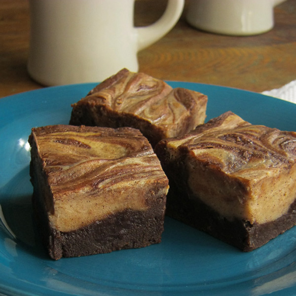 Cafe Mocha Marble Brownies Recipe for Cafe Mocha Marble Brownies