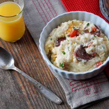 Cajun Sausage and Grits Casserole Recipe for Cajun Sausage and Grits Casserole