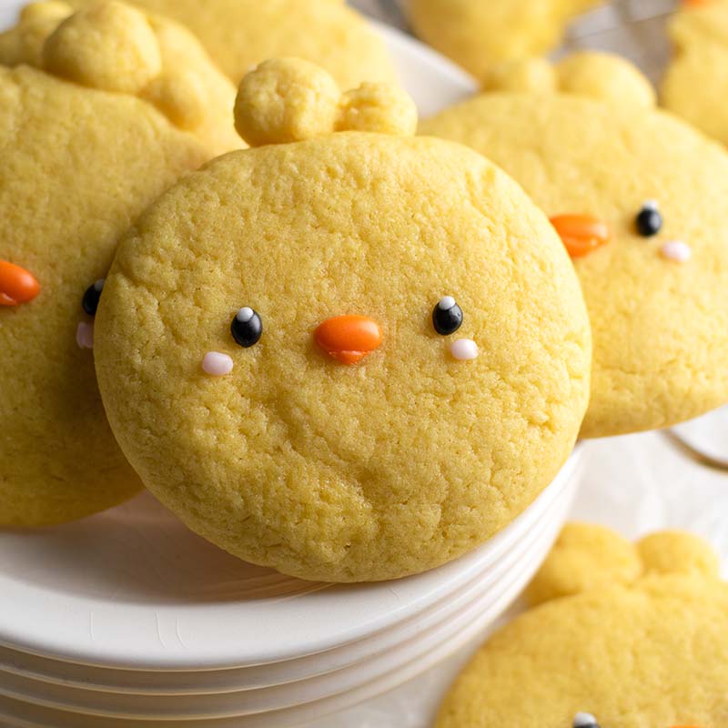 Chick Shaped Lemon Cookies Recipe for Chick Shaped Lemon Cookies