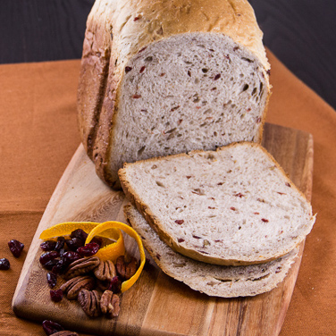 Cranberry Orange Pecan Bread For 1.5 lb Breadmaker Recipe for Cranberry Orange Pecan Bread For 1.5 lb Breadmaker