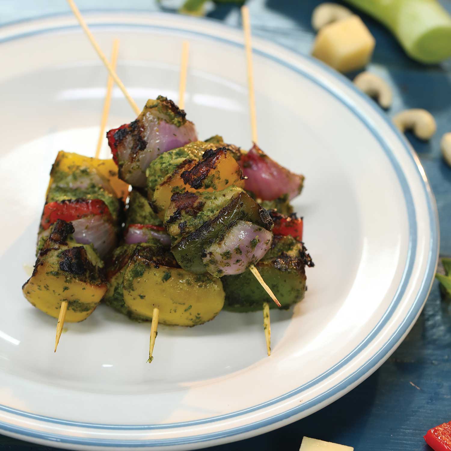 Green Chicken Skewers Recipe for Green Chicken Skewers