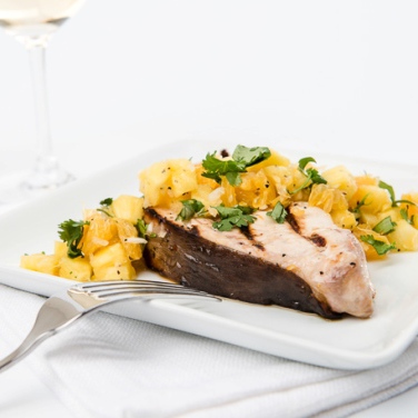 Grilled Marinated Swordfish with Orange Pineapple Salsa Recipe for Grilled Marinated Swordfish with Orange Pineapple Salsa