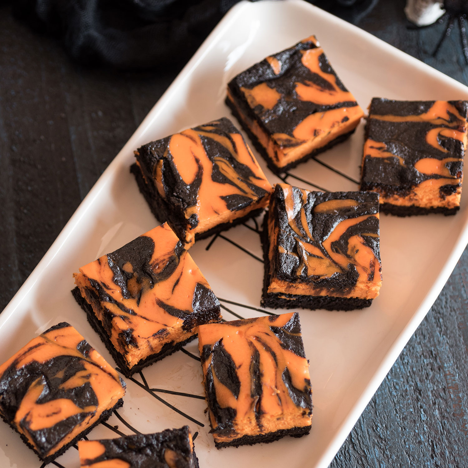 Halloween Cheesecake Brownies Recipe for Halloween Cheesecake Brownies