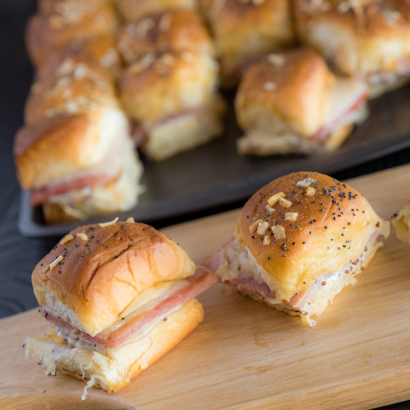Ham and Swiss Sliders Recipe for Ham and Swiss Sliders