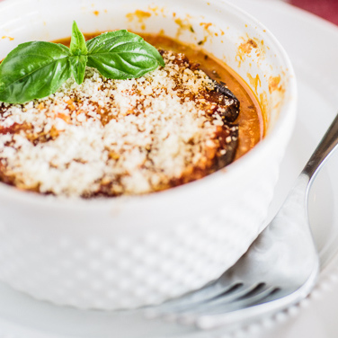 Individual Baked Eggplant Parmesan Recipe for Individual Baked Eggplant Parmesan