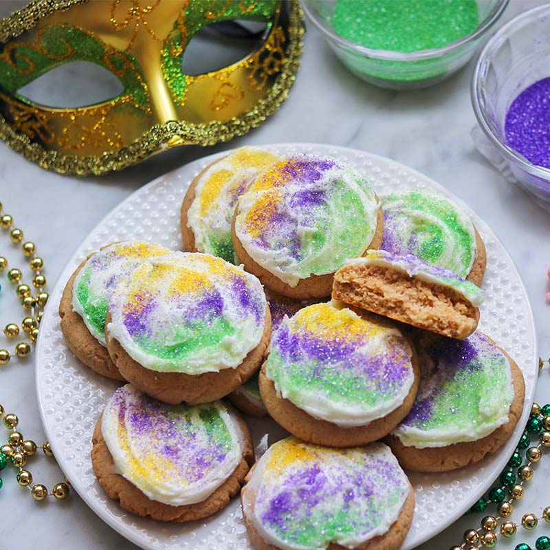 King Cake Cookies Recipe for King Cake Cookies
