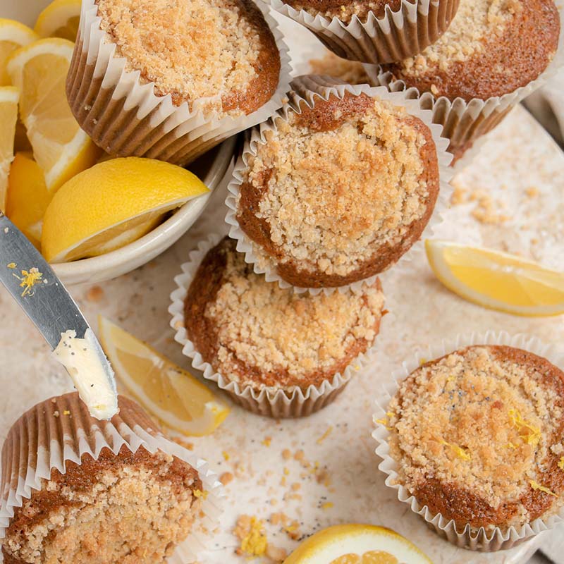 Lemon Poppy Seed Streusel Muffins Recipe for Lemon Poppy Seed Streusel Muffins