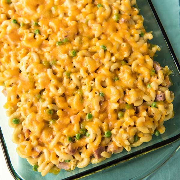 Ham & Pea Mac & Cheese Recipe for Ham & Pea Mac & Cheese