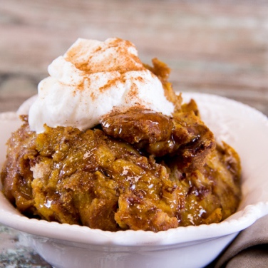 Slow Cooker Maple Glazed Pumpkin Bread Pudding Recipe for Slow Cooker Maple Glazed Pumpkin Bread Pudding