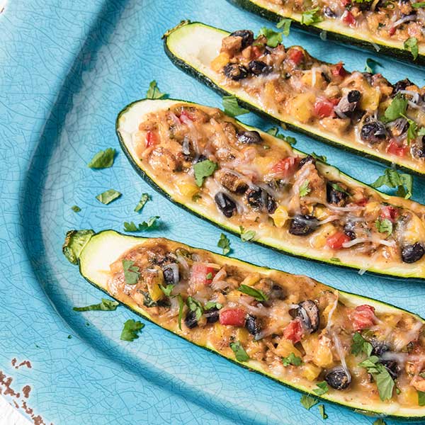 Mexican-Inspired Zucchini Boats Recipe for Mexican-Inspired Zucchini Boats