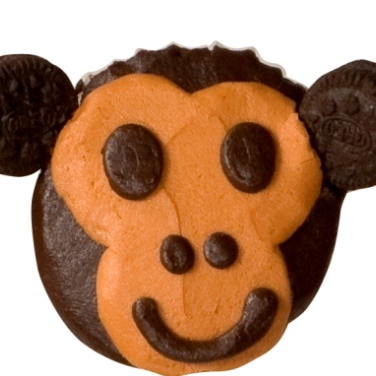 Monkee Face Banana Cupcakes Recipe for Monkee Face Banana Cupcakes