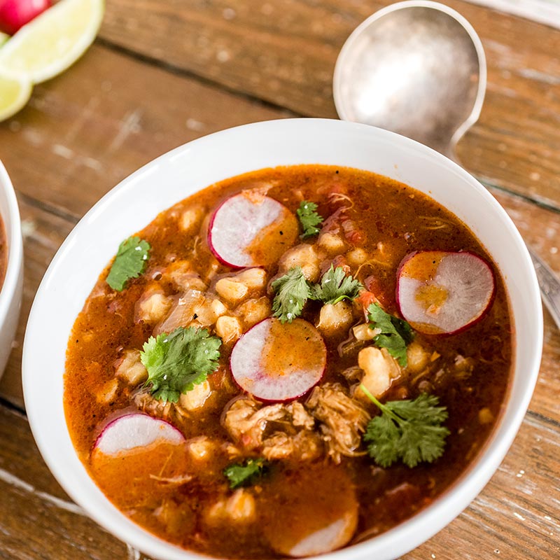 Multi-Cooker Pork Pozole Rojo Recipe for Multi-Cooker Pork Pozole Rojo