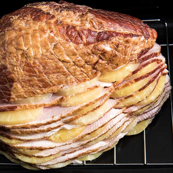 Hasselback Ham with Pineapple