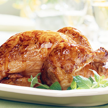 Roast Chicken with Honey Mustard Glaze Recipe for Roast Chicken with Honey Mustard Glaze
