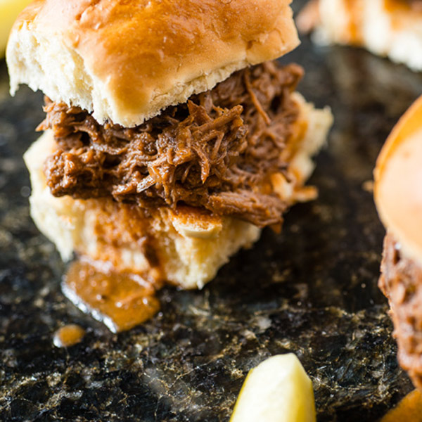 Slow Cooker Shredded Beef Sloppy Joes for 4 Qt. Slow Cooker Recipe for Slow Cooker Shredded Beef Sloppy Joes for 4 Qt. Slow Cooker