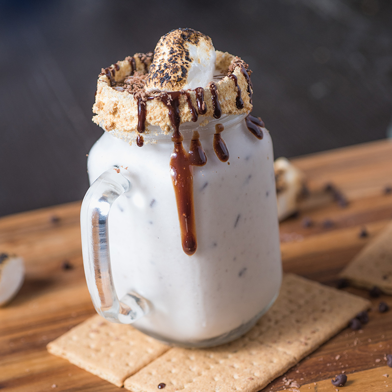 S’Mores Milkshake Recipe for S’Mores Milkshake