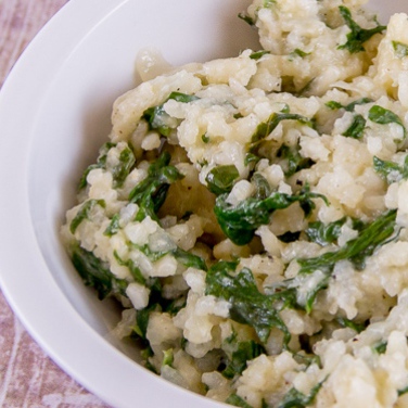 Slow Cooker Spinach Risotto 