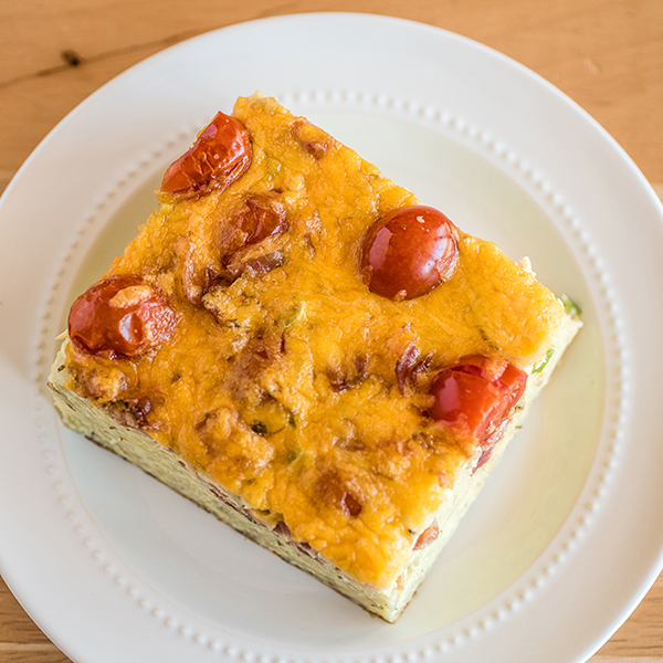 Bacon Cheese and Tomato Breakfast Casserole Recipe for Bacon Cheese and Tomato Breakfast Casserole