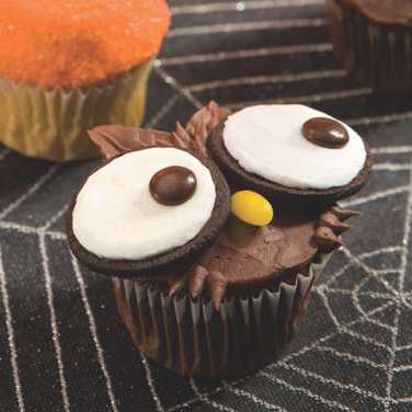 Spooky Owl Cupcakes