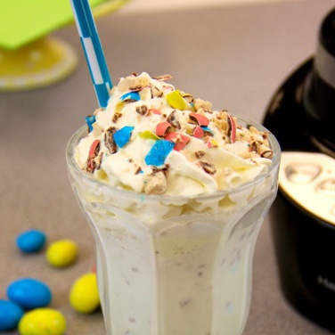 Vanilla Milkshake with Mix-ins Recipe for Vanilla Milkshake with Mix-ins