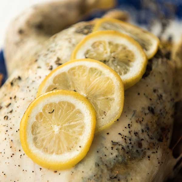 Slow Cooker Lemon Thyme Whole Chicken Recipe for Slow Cooker Lemon Thyme Whole Chicken