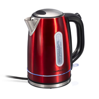 Details for Stainless Steel Electric Kettle with LED Light Ring, Red (41060) Stainless Steel Electric Kettle with LED Light Ring, Red (41060)