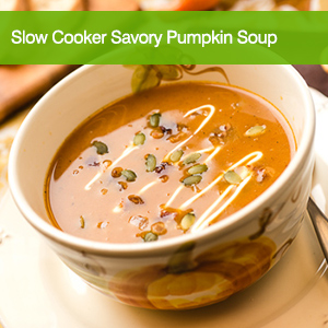 Slow Cooker Savory Pumpkin Soup