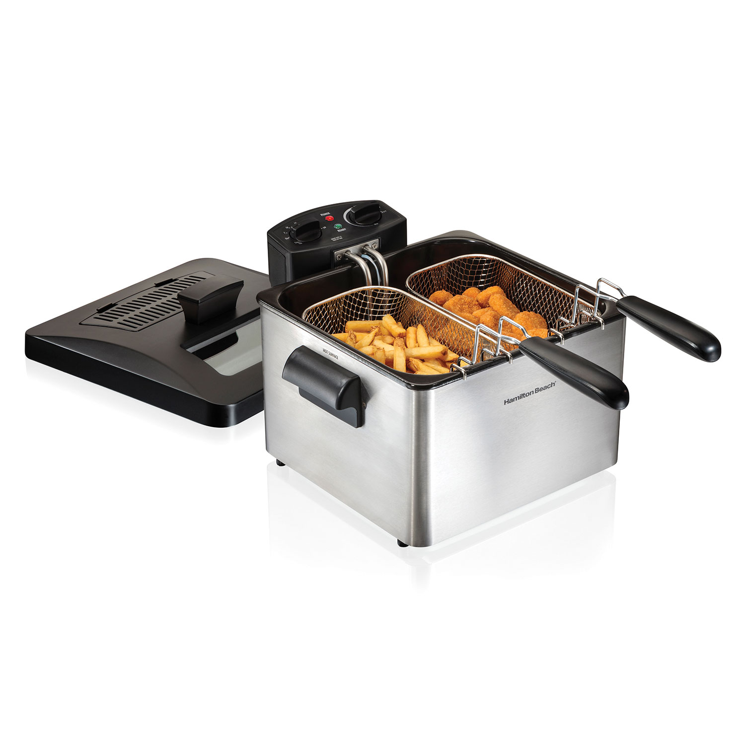 Deep Fryer, 4.5 Liters/19 Cup Oil Capacity Professional-Style with 3 Baskets (35034)