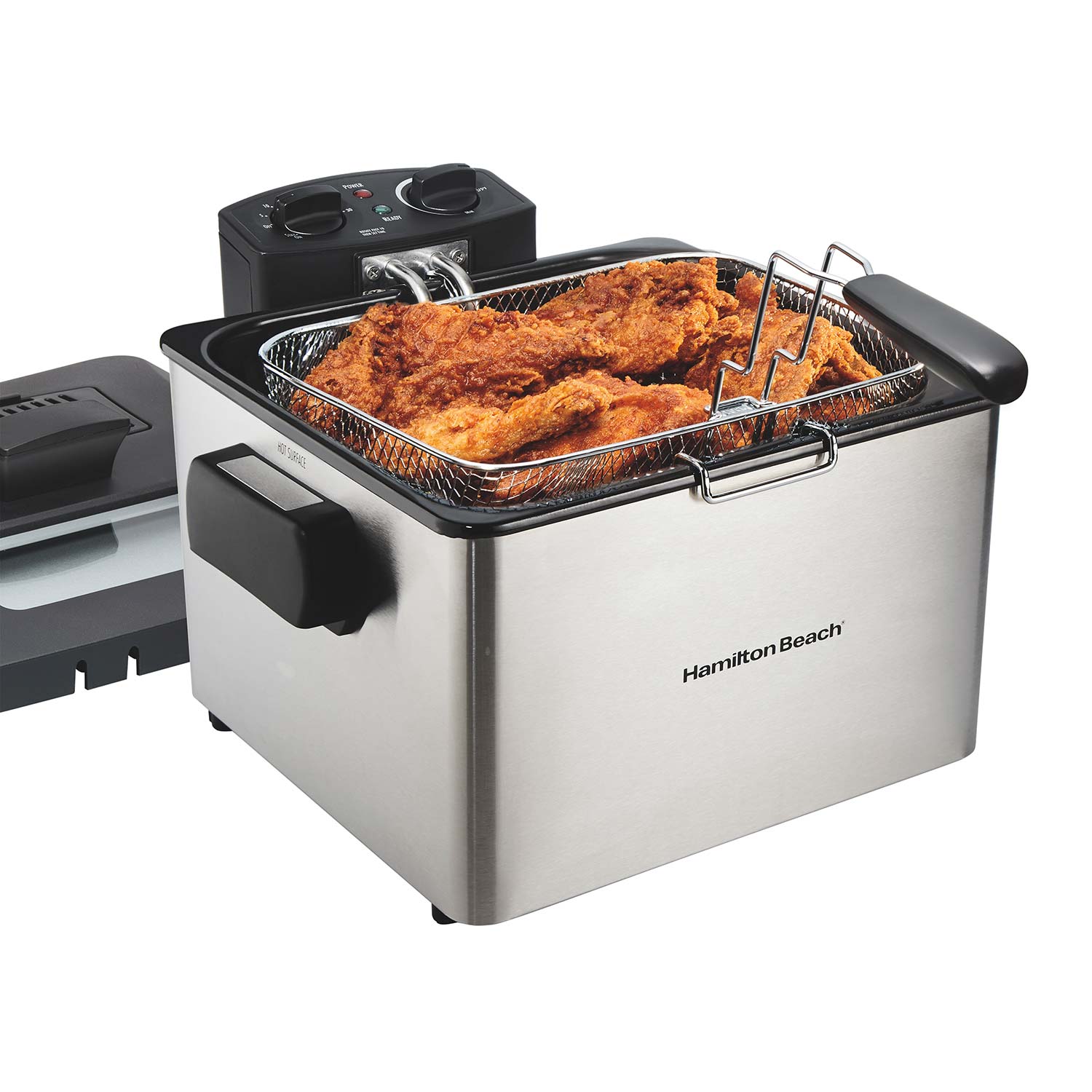 Deep Fryer, 2.8 Liter/3 Quart Oil Capacity with Adjustable Temperature & Timer (35035)