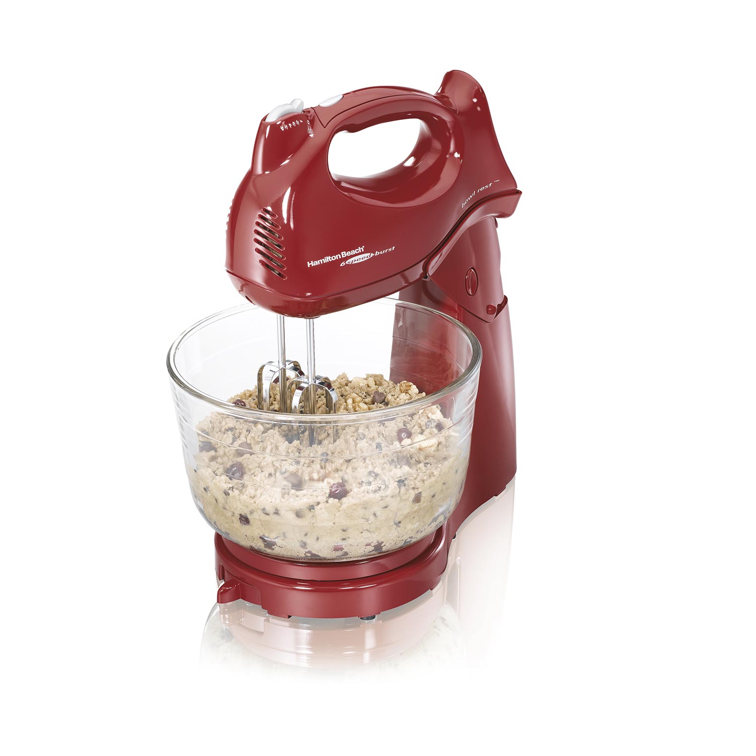 Power Deluxe™ 6 Speed Hand/Stand Mixer, Red (64699)
