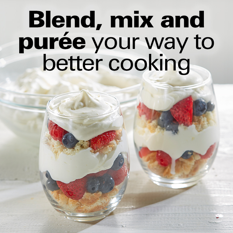 Blend, mix and purée your way to better cooking.