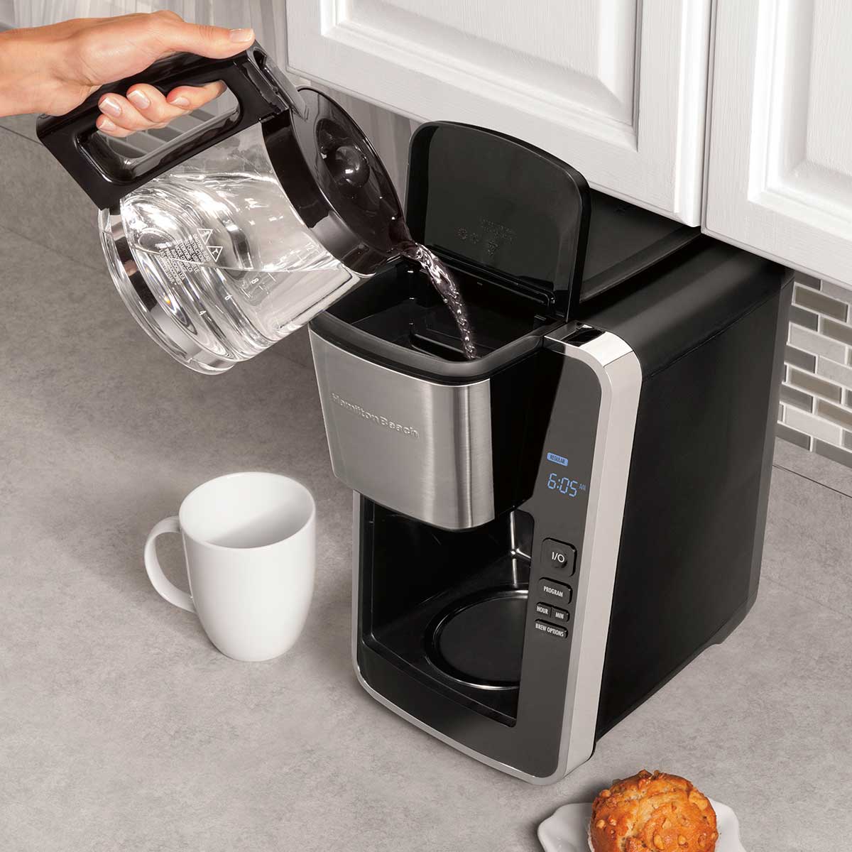 Enter for a Chance to Win a Hamilton Beach® Programmable Easy Access Deluxe Coffee Maker