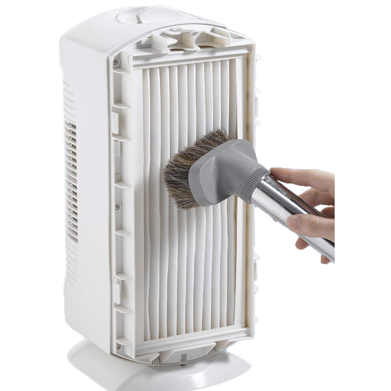 TrueAir Air Purifier 04383 with Permanent HEPA Filter - Simply Vacuum Clean for Minimal Upkeep.