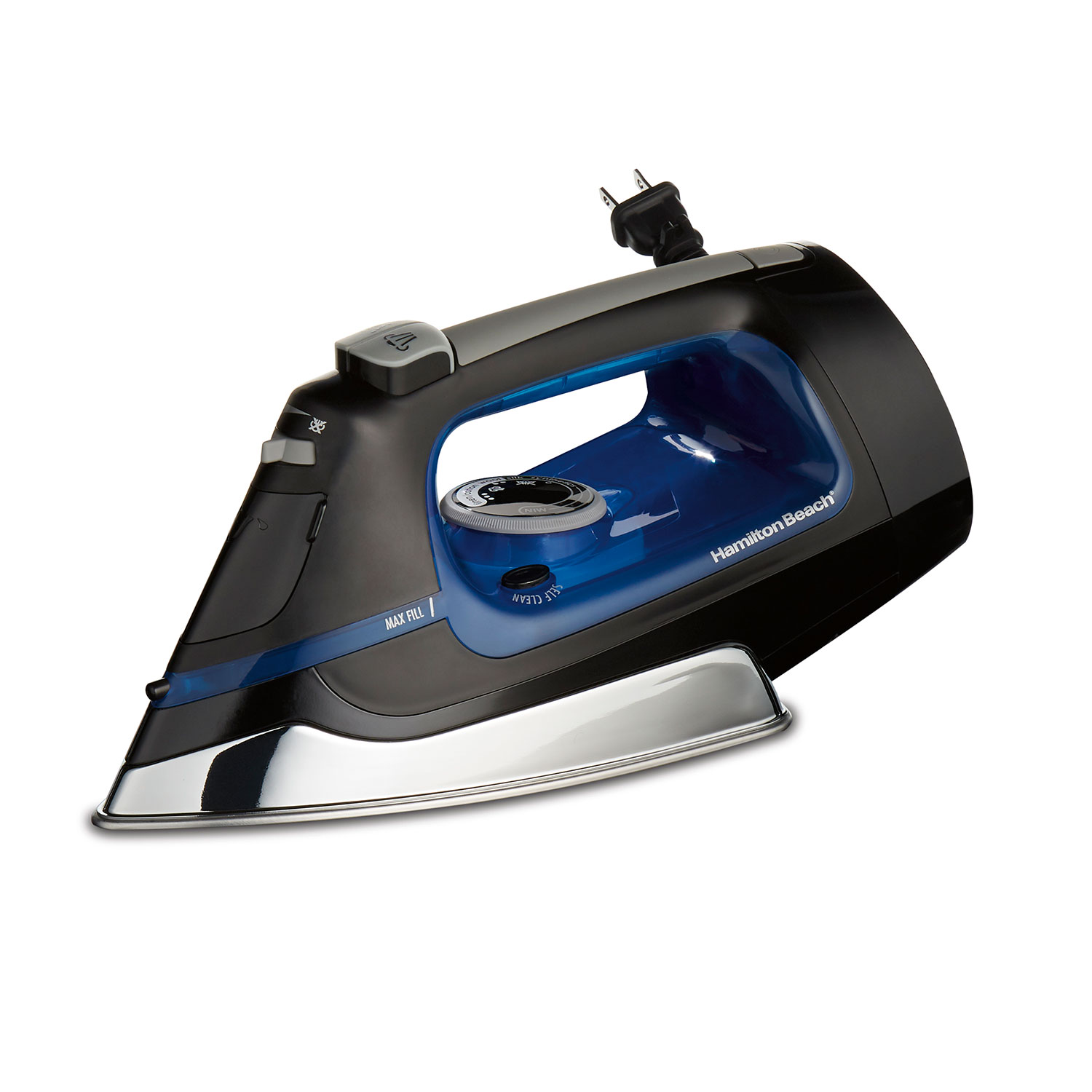 Retractable Cord Iron with Stainless Steel Soleplate (14290)