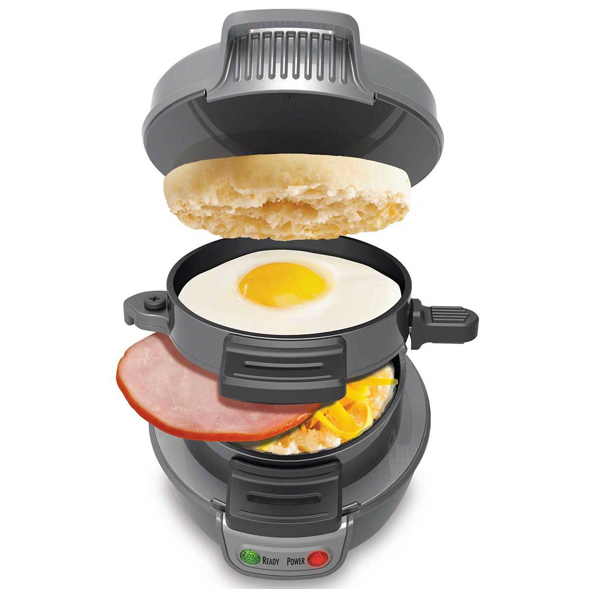 breakfast sandwich maker in gray