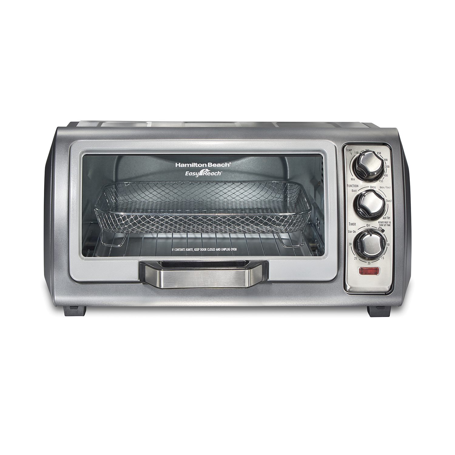 Hamilton Beach 31323 Sure-Crisp Air Fry Toaster Oven Steel 6 Slice Capacity