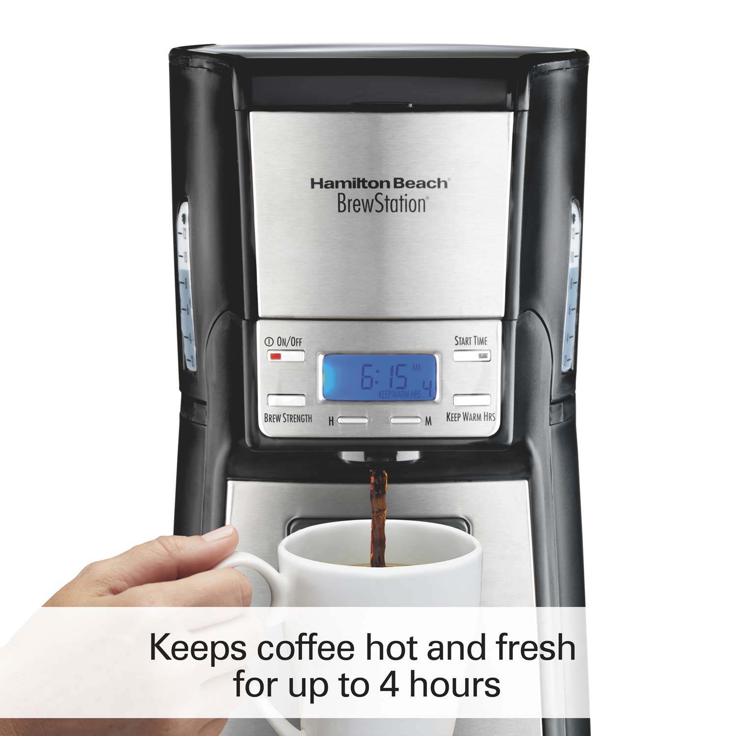 BrewStation® 12-Cup Coffee Maker, Black & Stainless (48464)