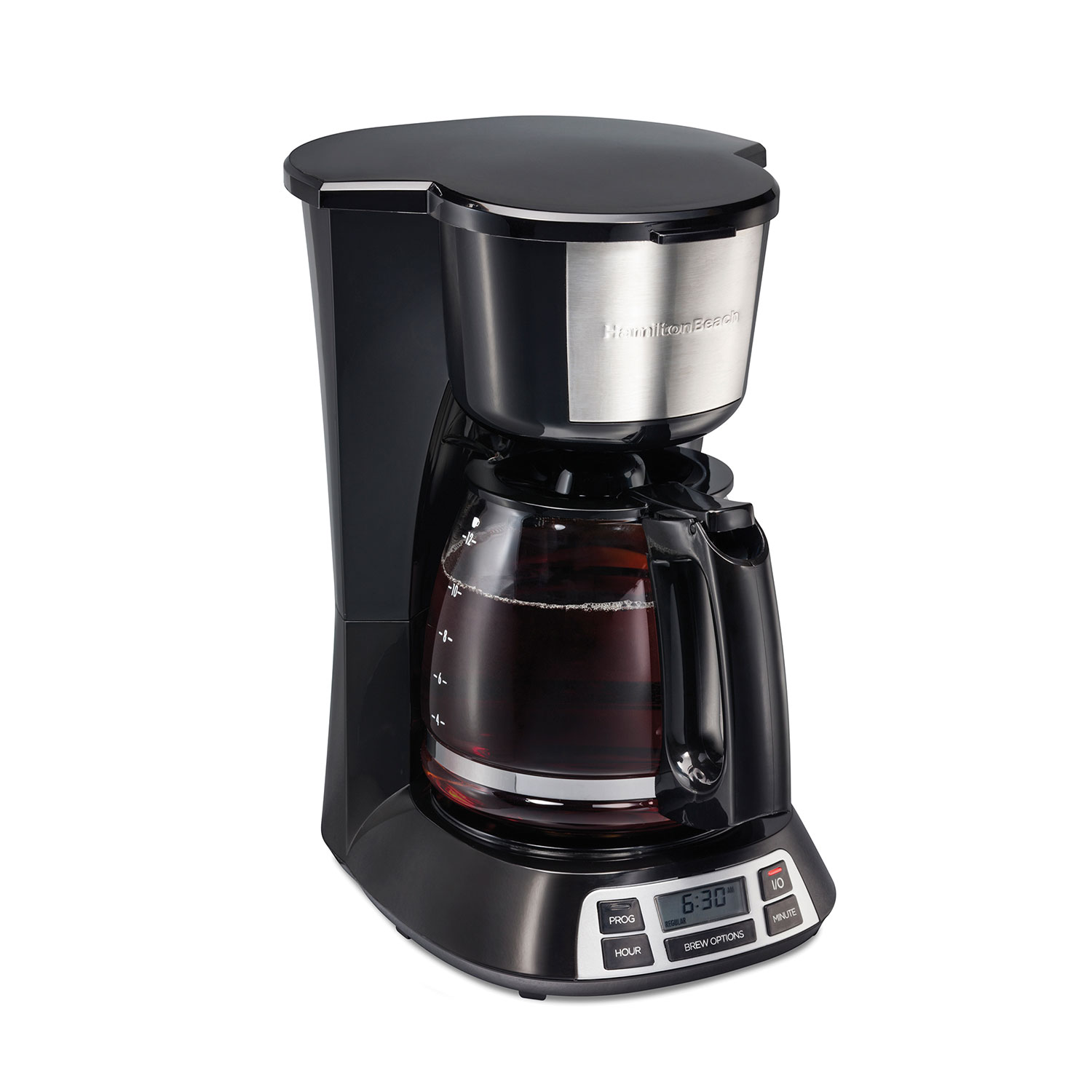 12 Cup Programmable Coffee Maker, Stainless Steel Accents (49630G)
